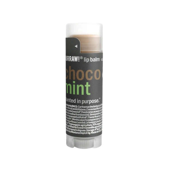 Бальзам для губ Hurraw - Choco & Mint Tinted Lip Balm (4,8г)