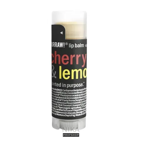 Бальзам для губ Hurraw - Cherry & Lemon Tinted Lip Balm (4,8г)