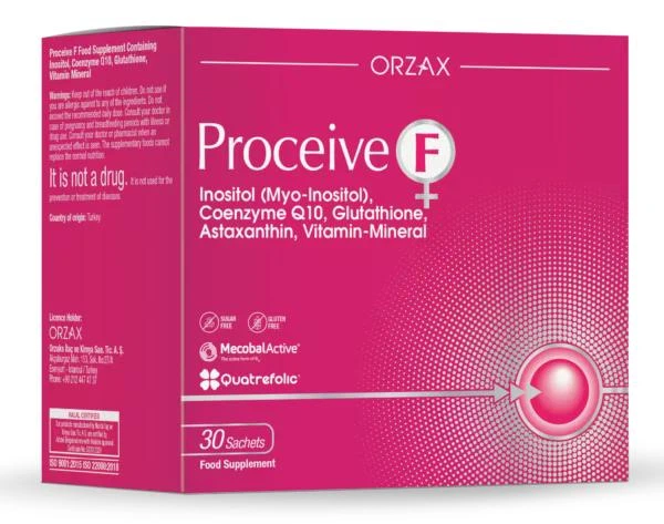 Дієтична добавка для жінок, які планують вагітність Orzax Proceive F, 30 саше