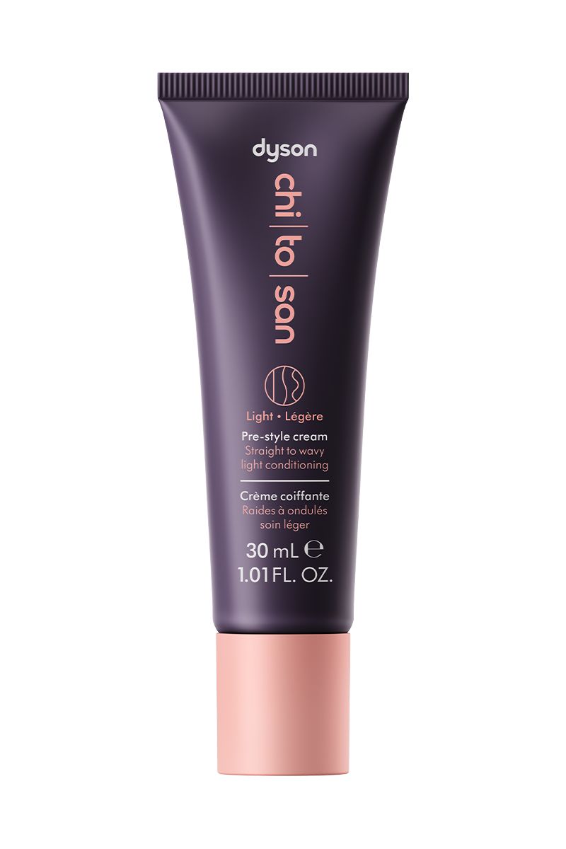 Крем для попередньої укладки прямого і хвилястого волосся Dyson Chitosan Straight to wavy light conditioning 30ml