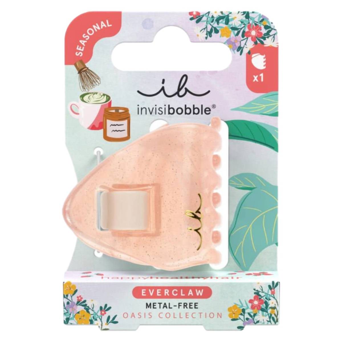 Заколка для волосся Invisibobble EVERCLAW mini Coral Crush