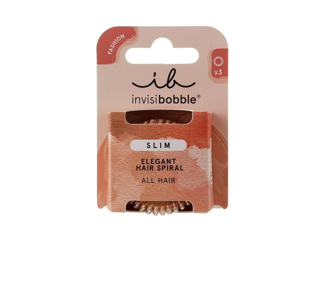 Резинка-браслет для волосся Invisibobble SLIM Of Bronze And Beads