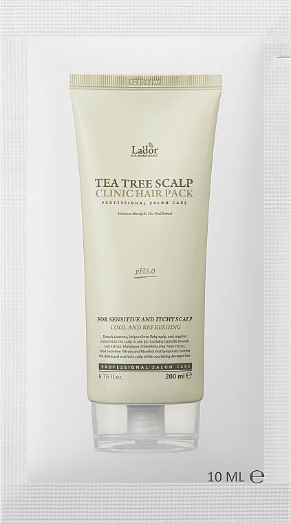 Пробник Lador tea tree scalp clinic hair pack Маска-пілінг для шкіри голови 10 ml