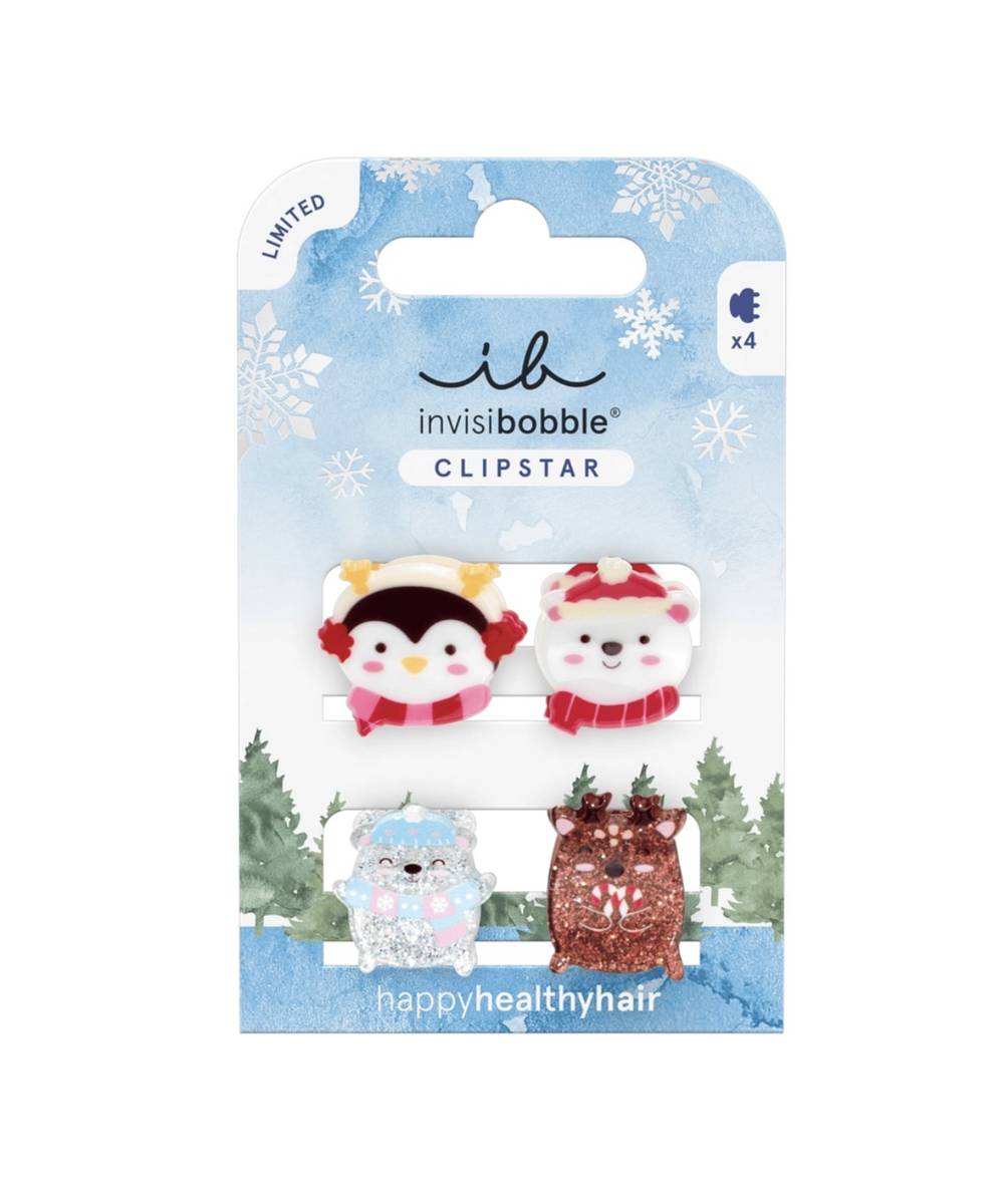 Заколка для волосся invisibobble CLIPSTAR KIDS Cozy Snowy Friends