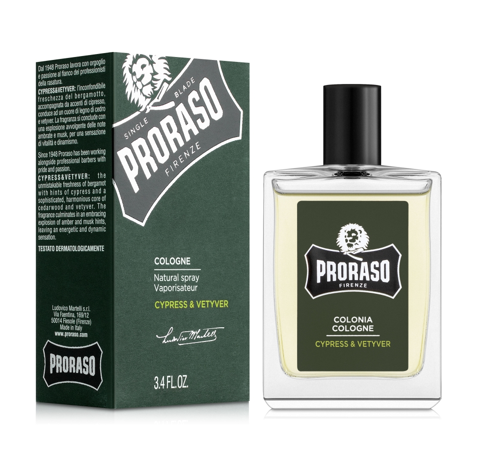 Одеколон Proraso Cypress & Vetyver Cologne 100ml