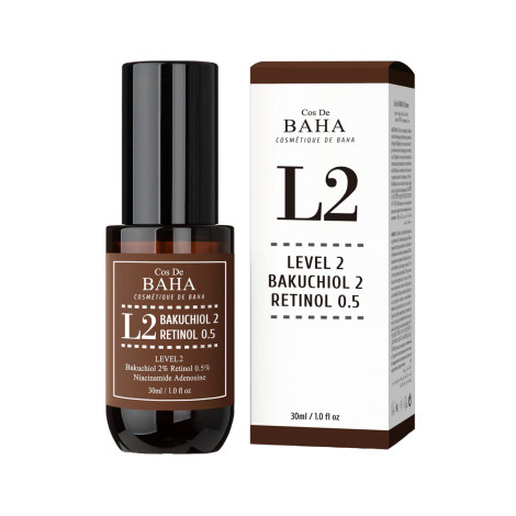 Антивікова сироватка Cos De Baha Level 2 Bakuchiol 2 & Retinol 0.5 Serum (L2) 30 мл