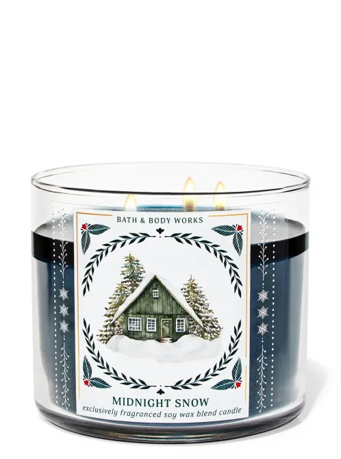 Ароматизована свічка Bath and Body Works - Midnight snow, 411g