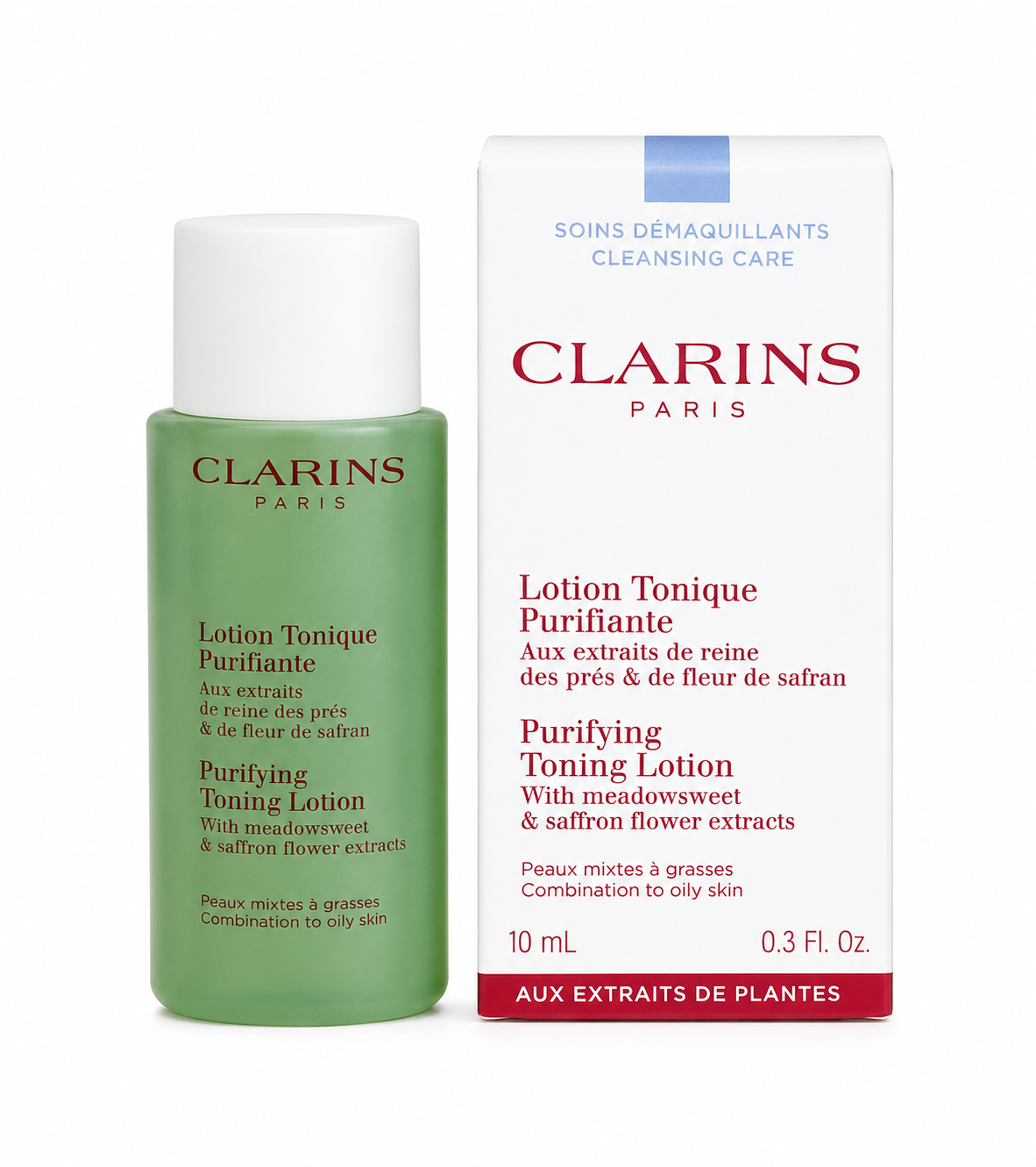 Clarins міні тонік для комбінованої та жирної шкіри Purifying toning Lotion, 10 ml