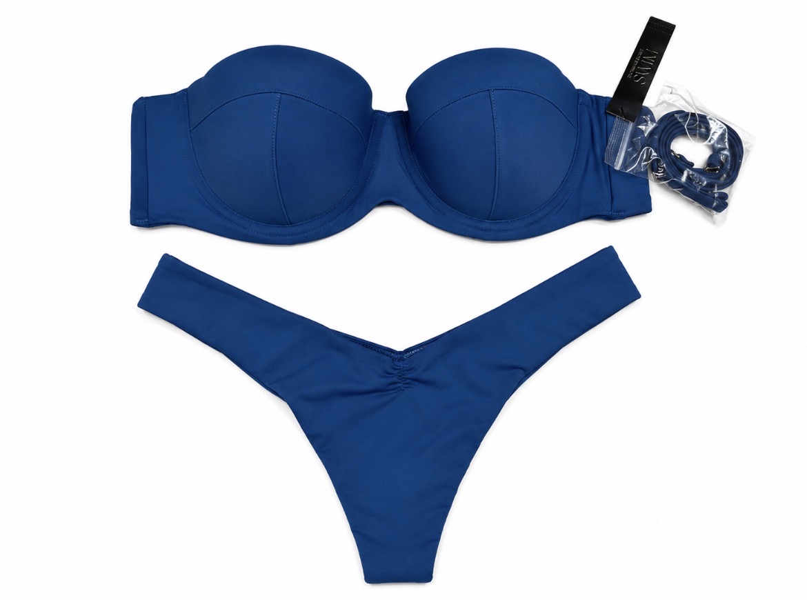 Яскраво-синій купальник, бюст 36B Victoria’s Secret трусики Size S