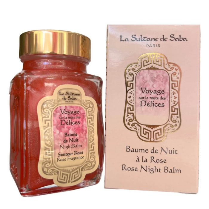 Нічний бальзам для обличчя з екстрактом троянди  La Sultan de Saba - DELICES Face Night Balm (Rose)