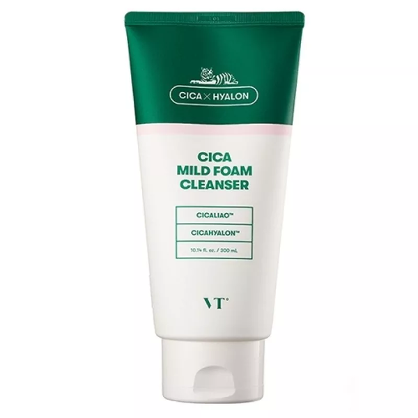 VT Cosmetics Пінка для вмивання обличчя із центелою азіатською Cica Mild Foam Cleanser 300ml
