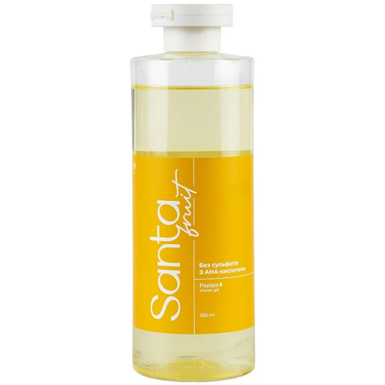 Безсульфатний гель для душу "Папая" - Santa Fruit Papaya Shower Gel 350ml