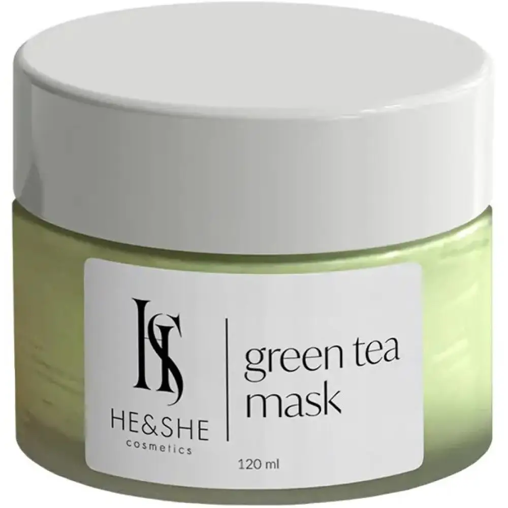 Відновлювальна ліфтинг маска He&she green tea mask