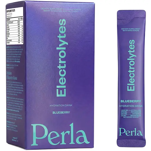 Дієтична добавка Perla Electrolytees Hydration Drink – Blueberry, 20 x 10g Sticks