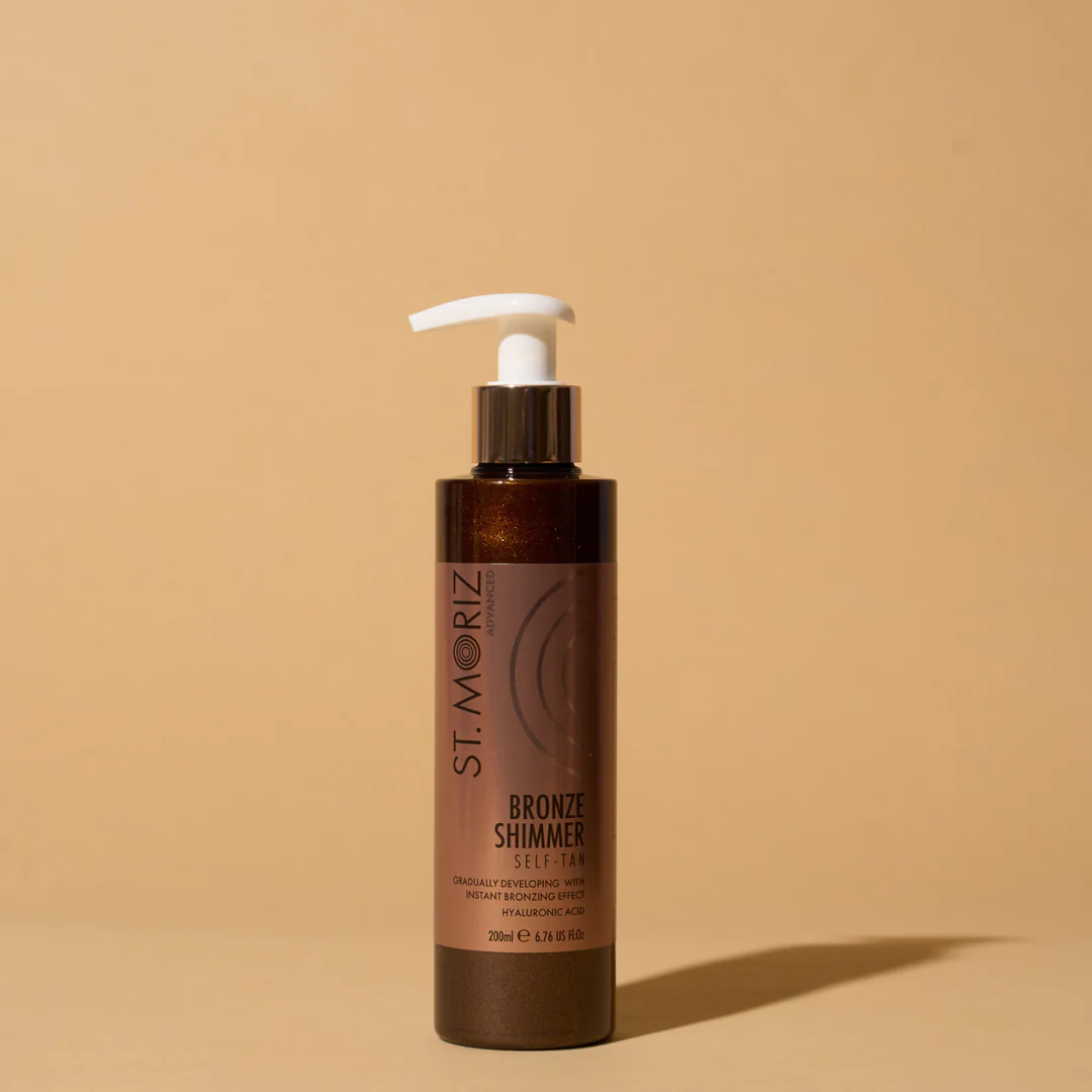 Засіб для бронзової засмаги з ефектом шимеру St Moriz Advanced Bronze Shimmer Tan 200ml