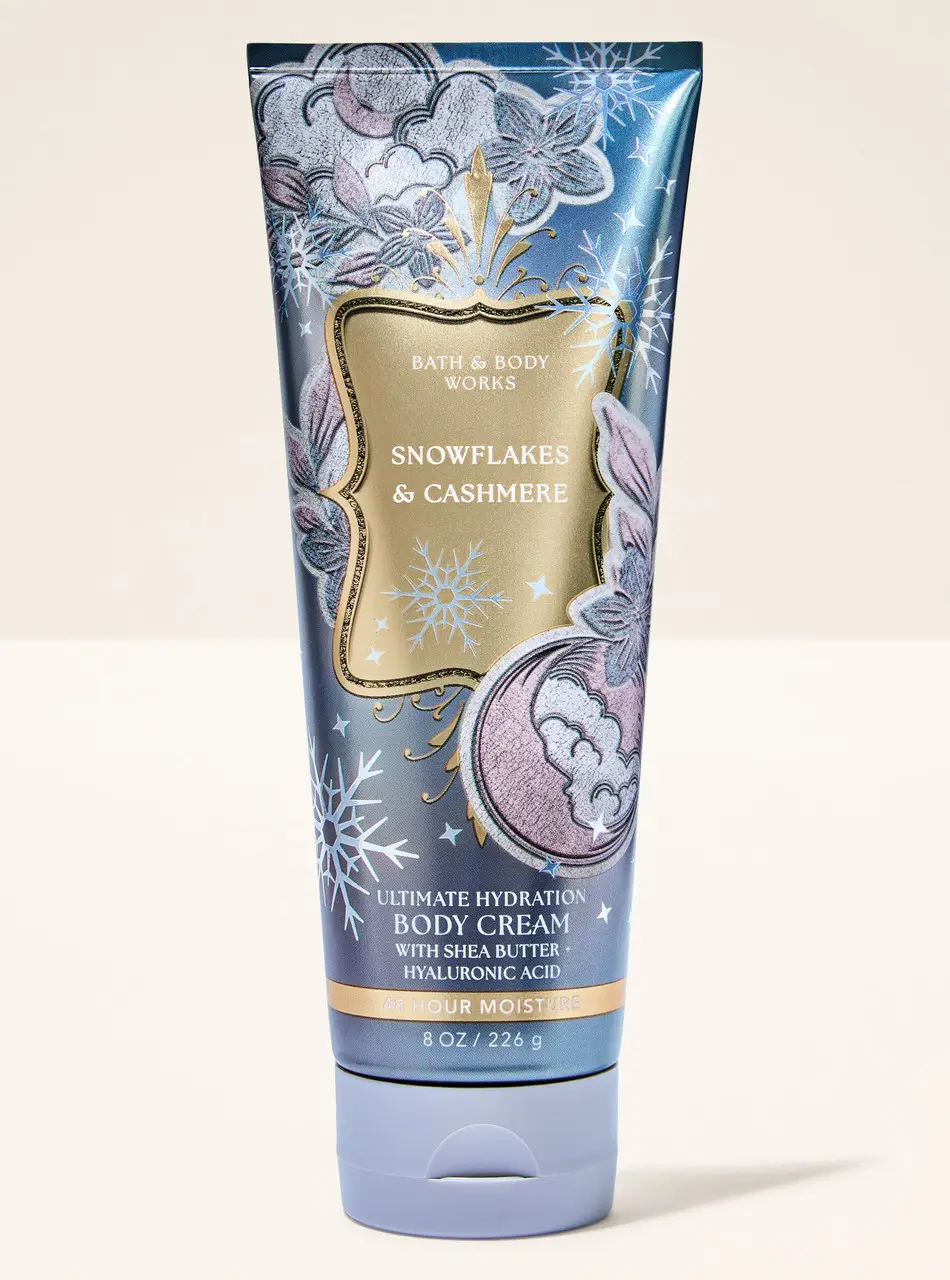 Крем для тіла Bath and body works - Snowflakes & Cashmere