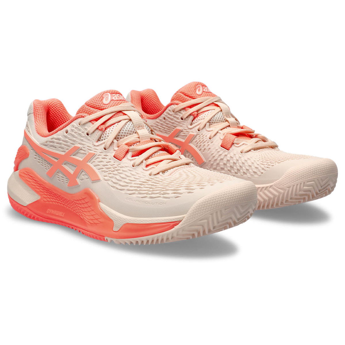 Кросівки жіночі ASICS Gel-resolution 9 clay pearl Pink/sun coral US 6