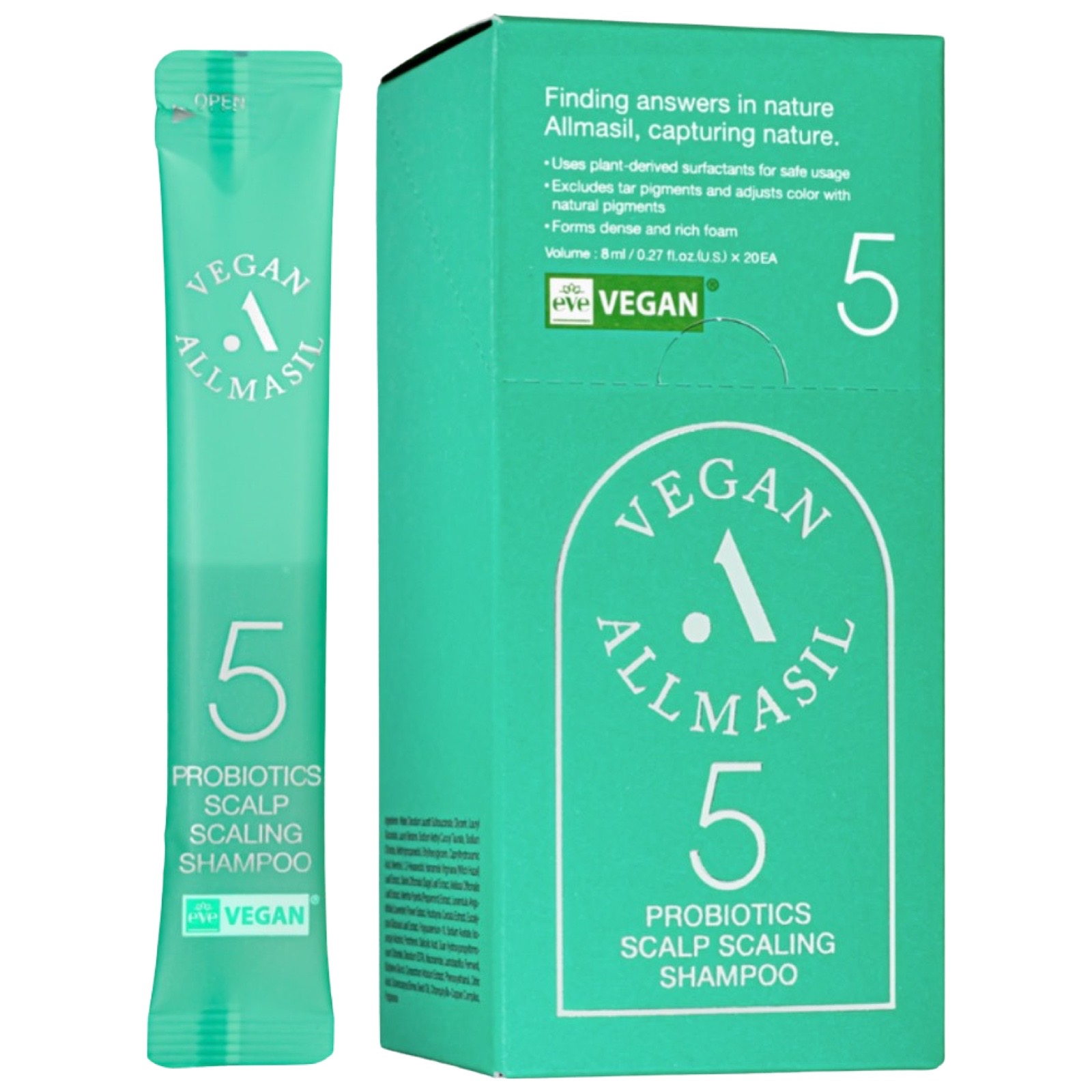 Шампунь для глибокого очищення шкіри голови Masil 5 Probiotics Scalp Scaling Shampoo 8 ml