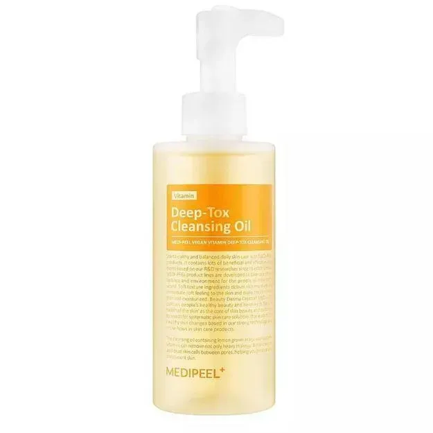 Гідрофільна олія для обличчя з вітамінами та ліпосомами Medi Peel Vegan Vitamin Deep-Tox Cleansing Oil