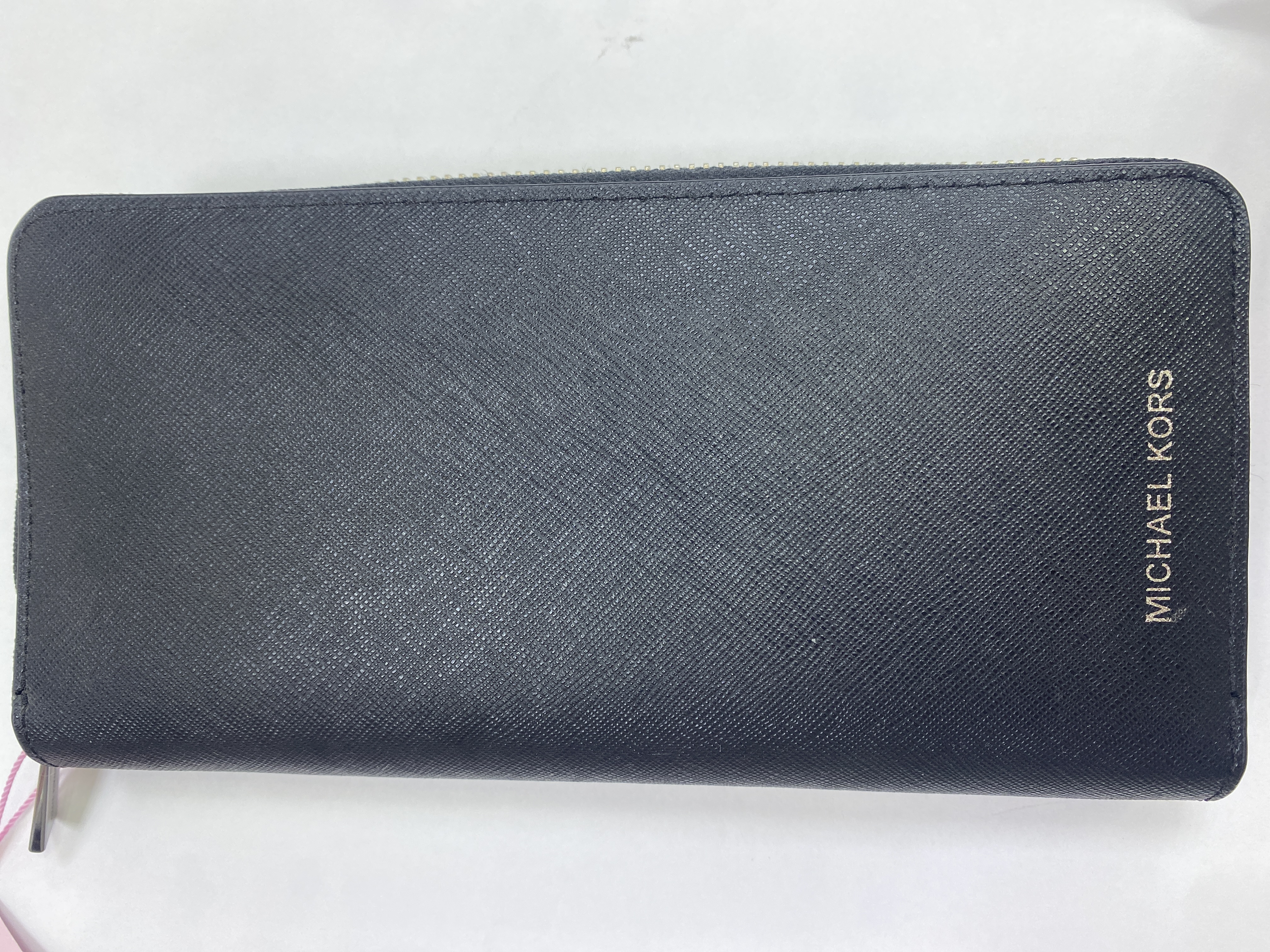 Michael Kors Large Saffiano Leather Continental Wallet BLACK
