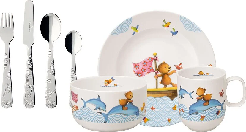 Набір дитячого посуду, 3 предмета в подарунковій упаковці Happy as a Bear Villeroy & Boch