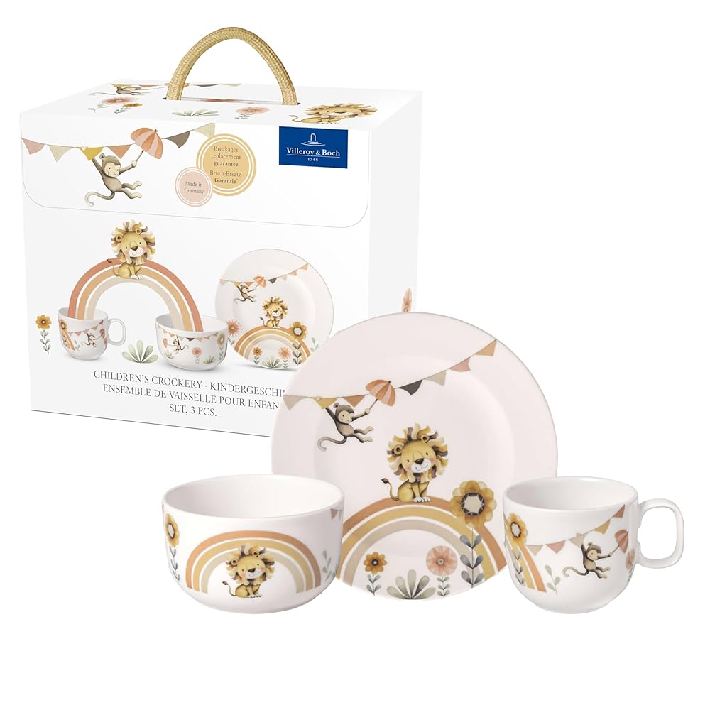 Набір дитячого посуду Villeroy & Boch Boho Kids 'Roar like a lion' (3 шт.)