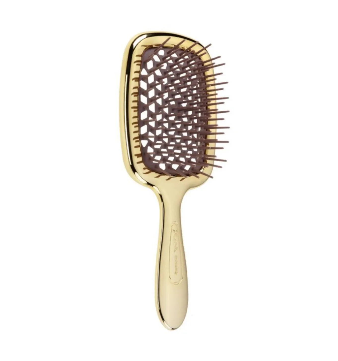 Гребінець для волосся Janeke Superbrush Lux золото\коричневий