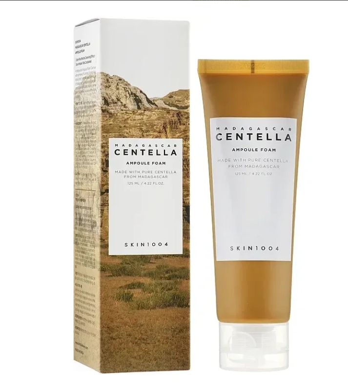 Centella Ampoule Очищувальна пінка для вмивання з екстрактом центели SKIN1004 Madagascar Centella Ampoule Foam 125ml