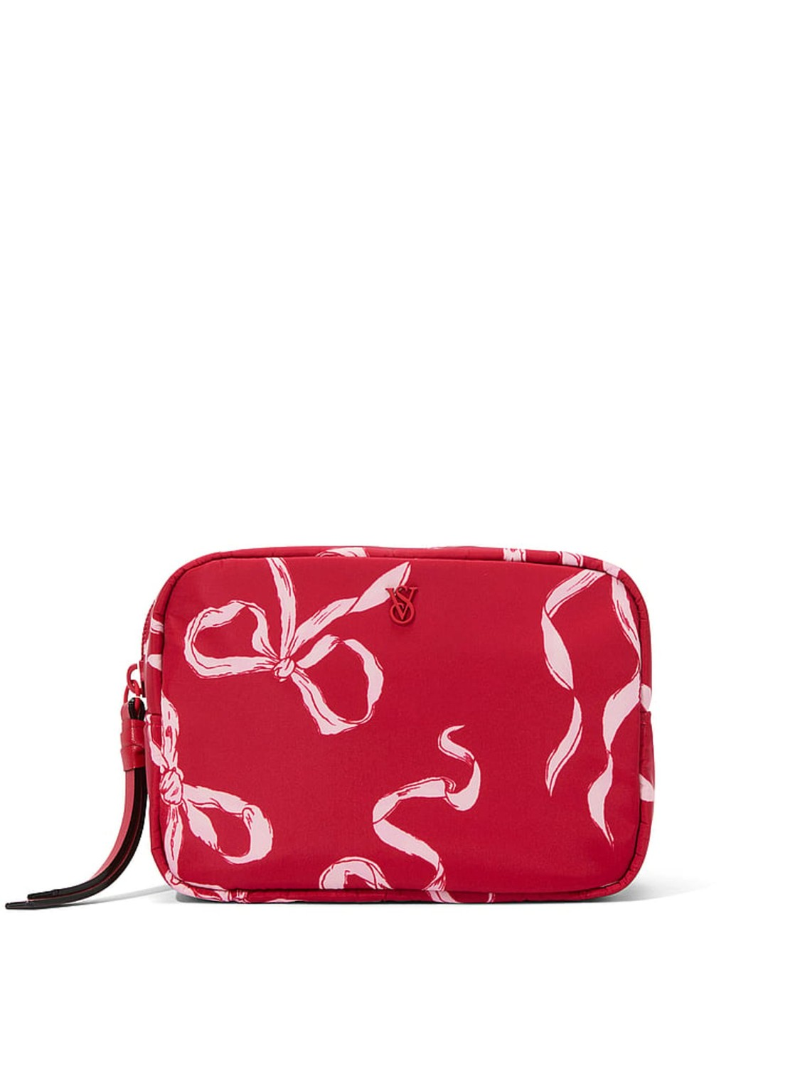 Косметичка червона Victoria's Secret Lipstick Red Bows Travel Makeup Bag