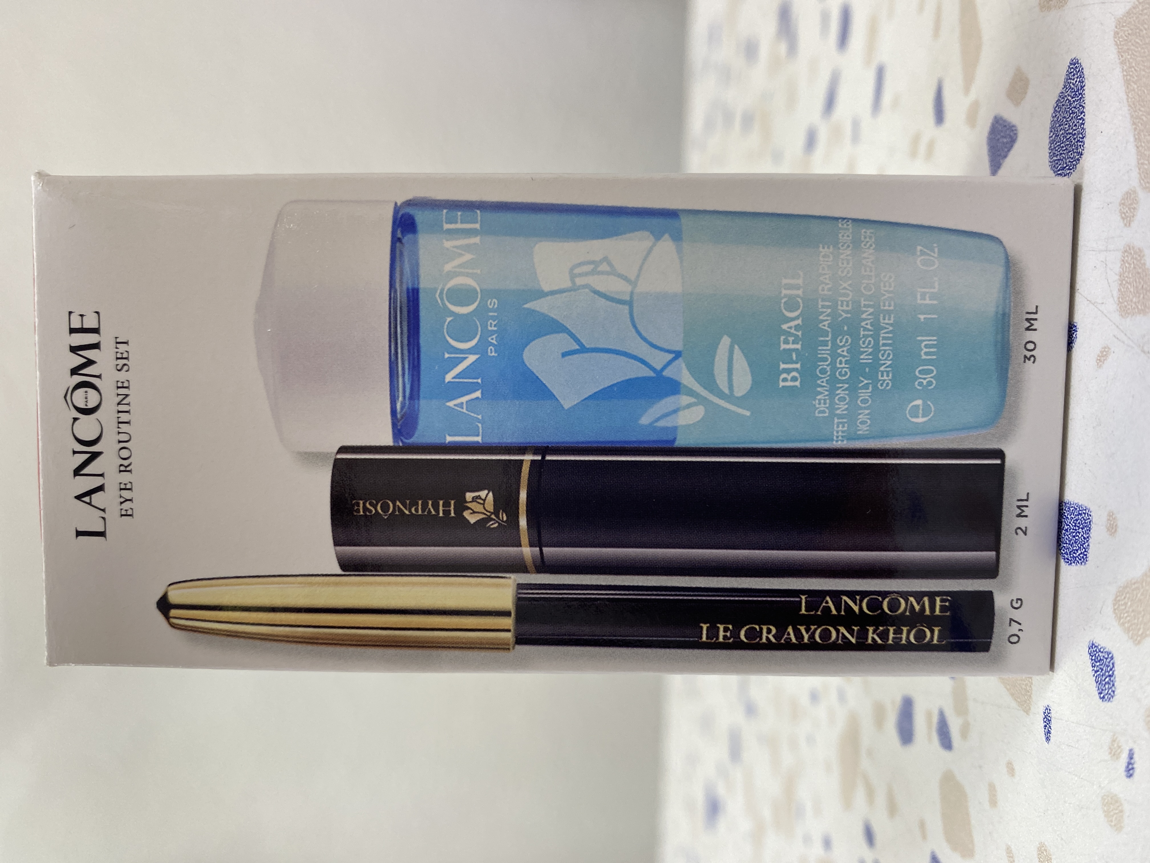 Набір для макіяжу Lancome (туш, олівець, засіб для зняття макіяжу)