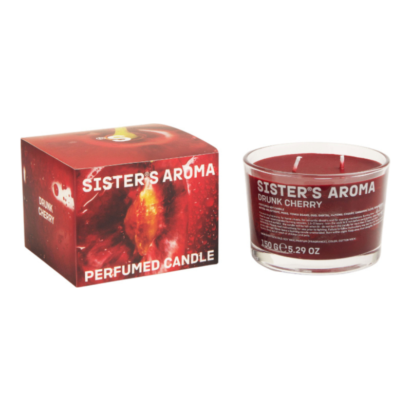 Ароматична свічка Sister's Aroma Вишня Drunk Cherry 150ml