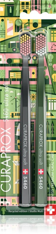 Набір зубних щіток Curaprox 5460 ultra soft duo recycled edition 2024 12+