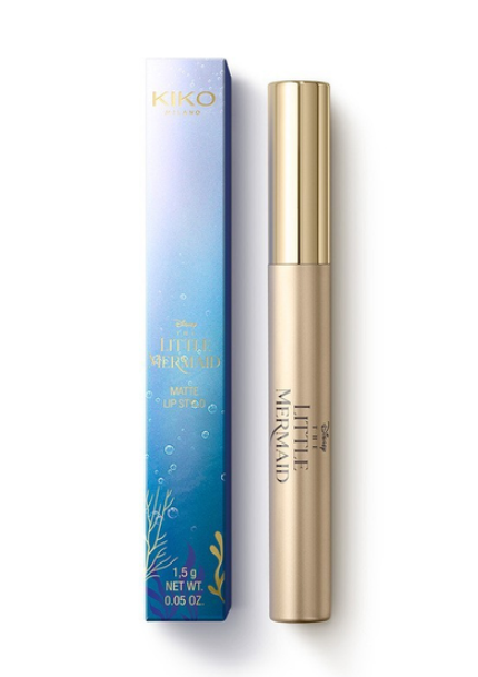 Зволожуюча матова помада з насиченим кольором KIKO Milano Milano Milano Disney - The Little Mermaid Matte Lip Stylo 06 romantic lips