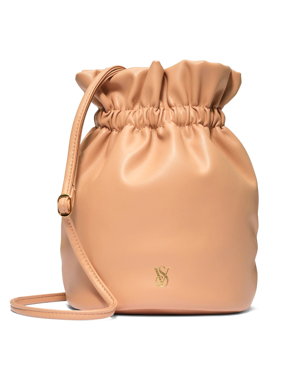 Сумка-мішечок Victoria's Secret Bare Cinched Top Bag у відтінку нюд