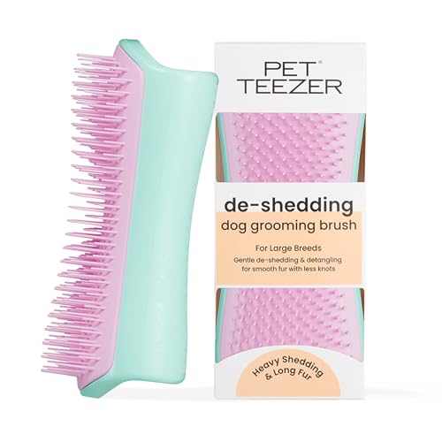 Щітка для вичісування собак Pet Teezer - De-shedding & Grooming Mint/Pink