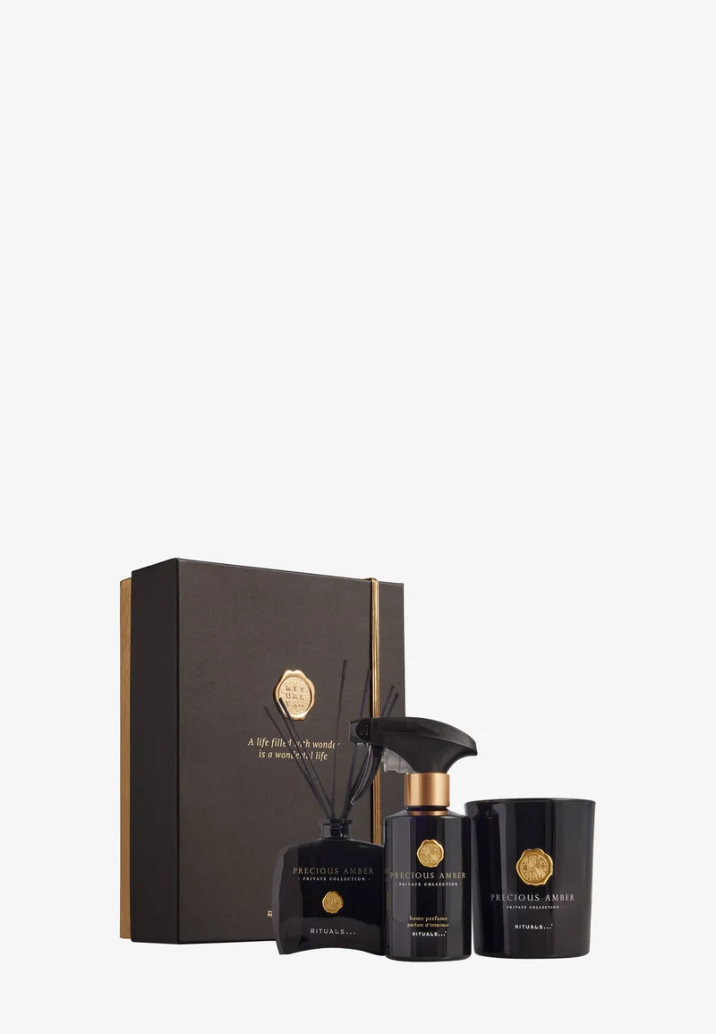 Подарунковий набір Rituals - Precious Amber Luxury Home Gift Set (свічка + дифузор + спрей для дому)