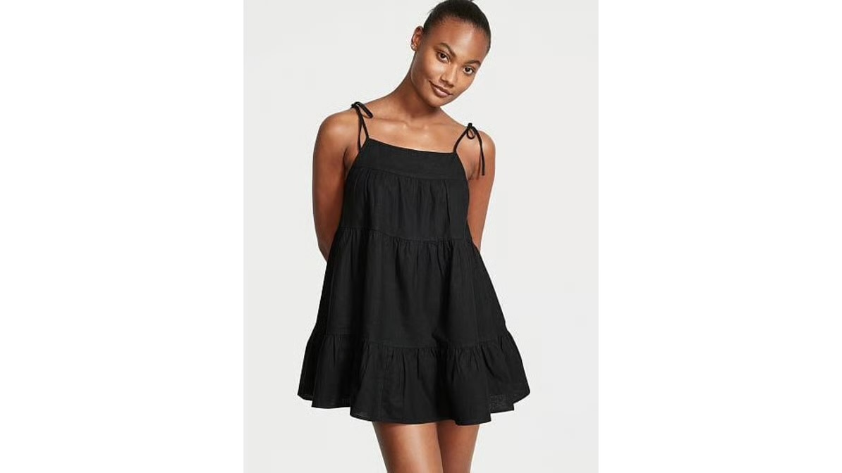 Одяг пляжний сарафан чорний Size XS