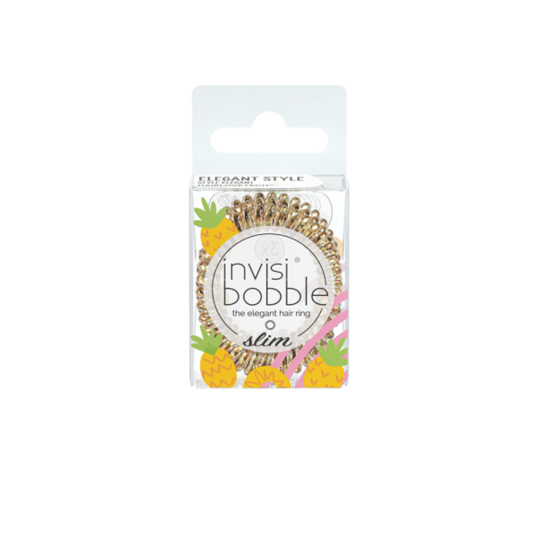 Резинка-браслет для волосся Invisibobble Slim Fruit Fiesta Squeeze The Day, 3 шт