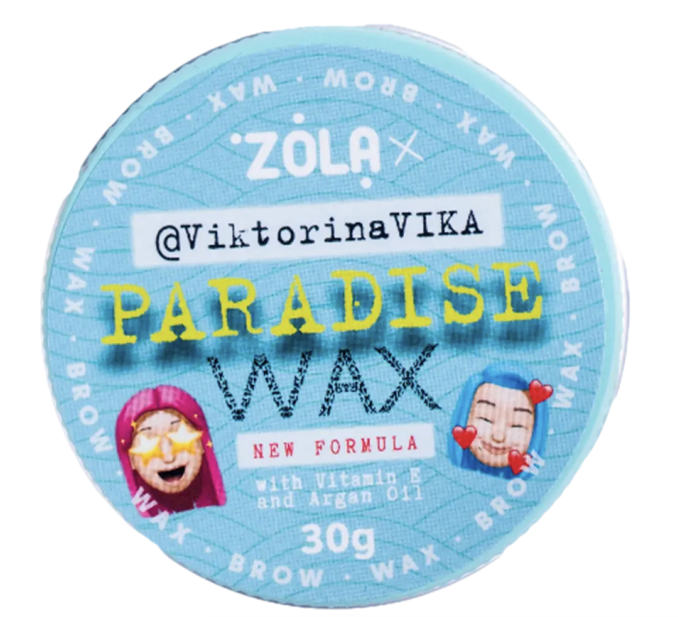 ZOLA Viktorina Vika Віск для брів 30 гр Paradise Wax with Vitamin E and Argan Oil