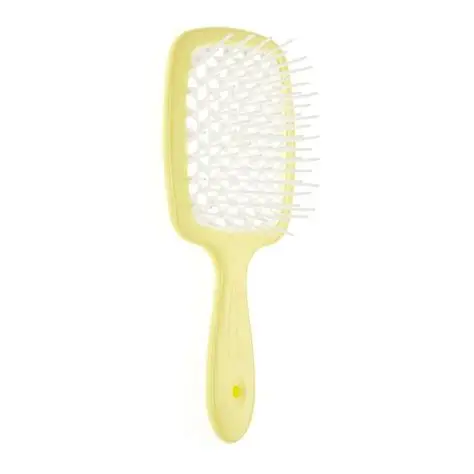Щітка Janeke Superbrush Пастельний жовтий з білим