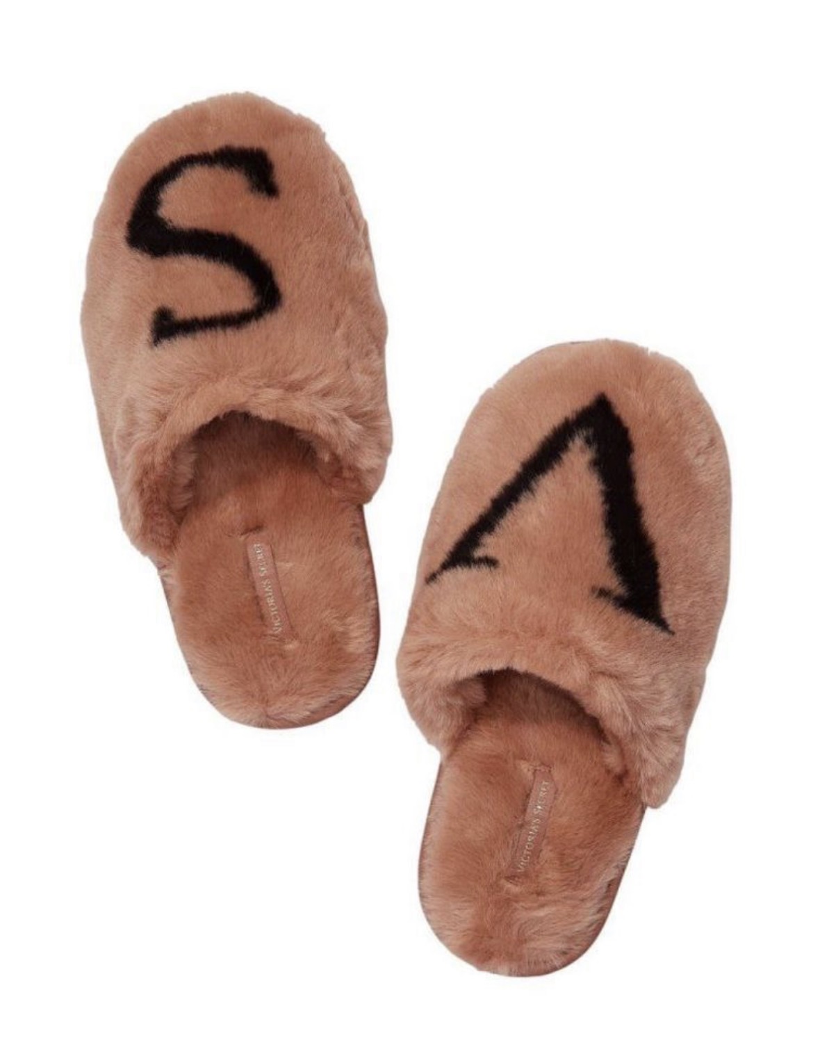 Кімнатні домашні тапочки Victoria's Secret CLOSED TOE FAUX FUR SLIPPERCLOSED М'які тапочки - Бежеві L
