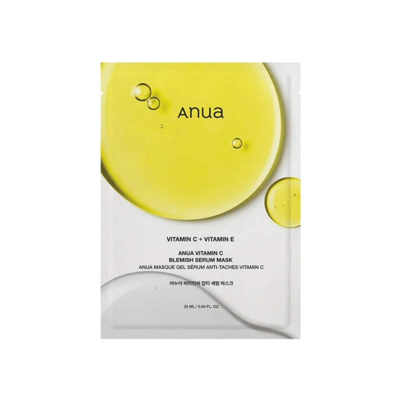 Освітлююча тканинна маска з вітаміном С Anua Green Lemon Vita C Blemish Serum Mask 1 шт