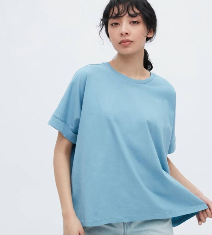 Футболка Uniqlo колір-блакитний розмір XS