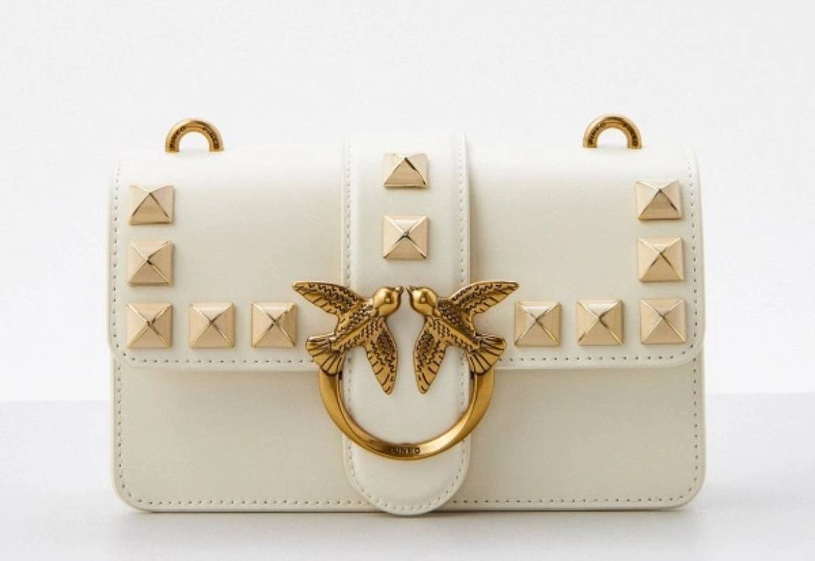Сумка Pinko шкіряна молочна PinkO Love One Mini Cl . PE 23 PLTT 100059 A0NF Écru