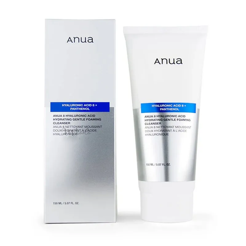 Зволожуючий гель для вмивання з гіалуроновою кислотою ANUA 8 Hyaluronic Acid Moisturizing Gentle Gel Cleanser, 150ml