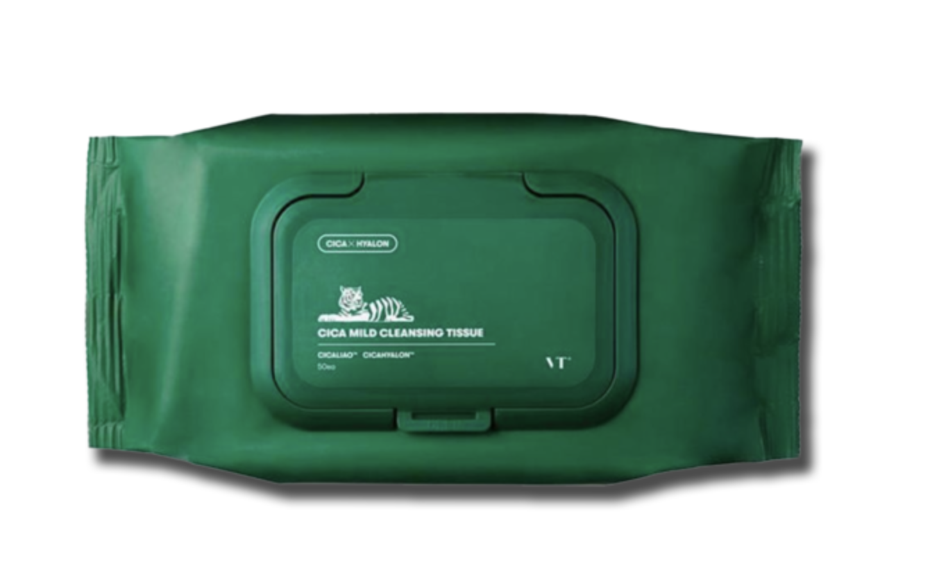Серветки для зняття макіяжу VT Cosmetics Cica Mild Cleansing Tissue, 50 шт
