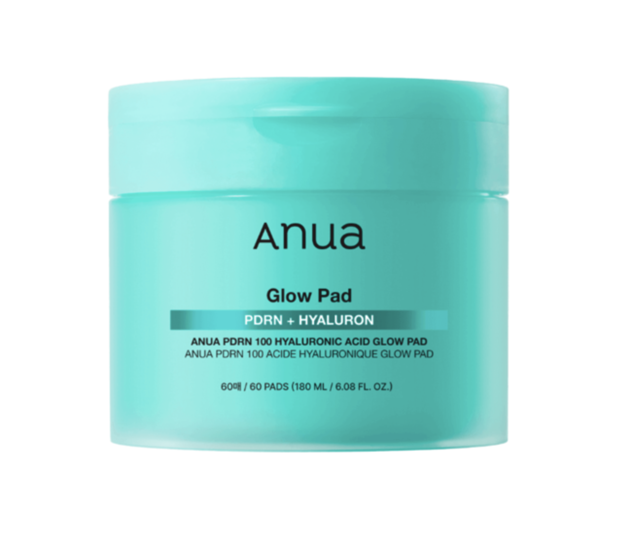 Зволожуючі педи з гіалуроновою кислотою та PDRN, ANUA PDRN 100 HYALURONIC ACID GLOW PAD 180ML (60EA)