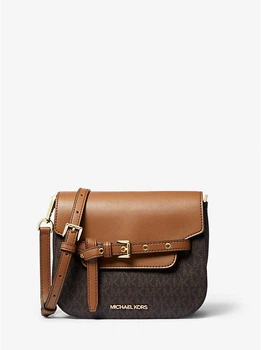 Сумка жіноча Michael Kors Emilia Small Logo Crossbody Bag коричнева