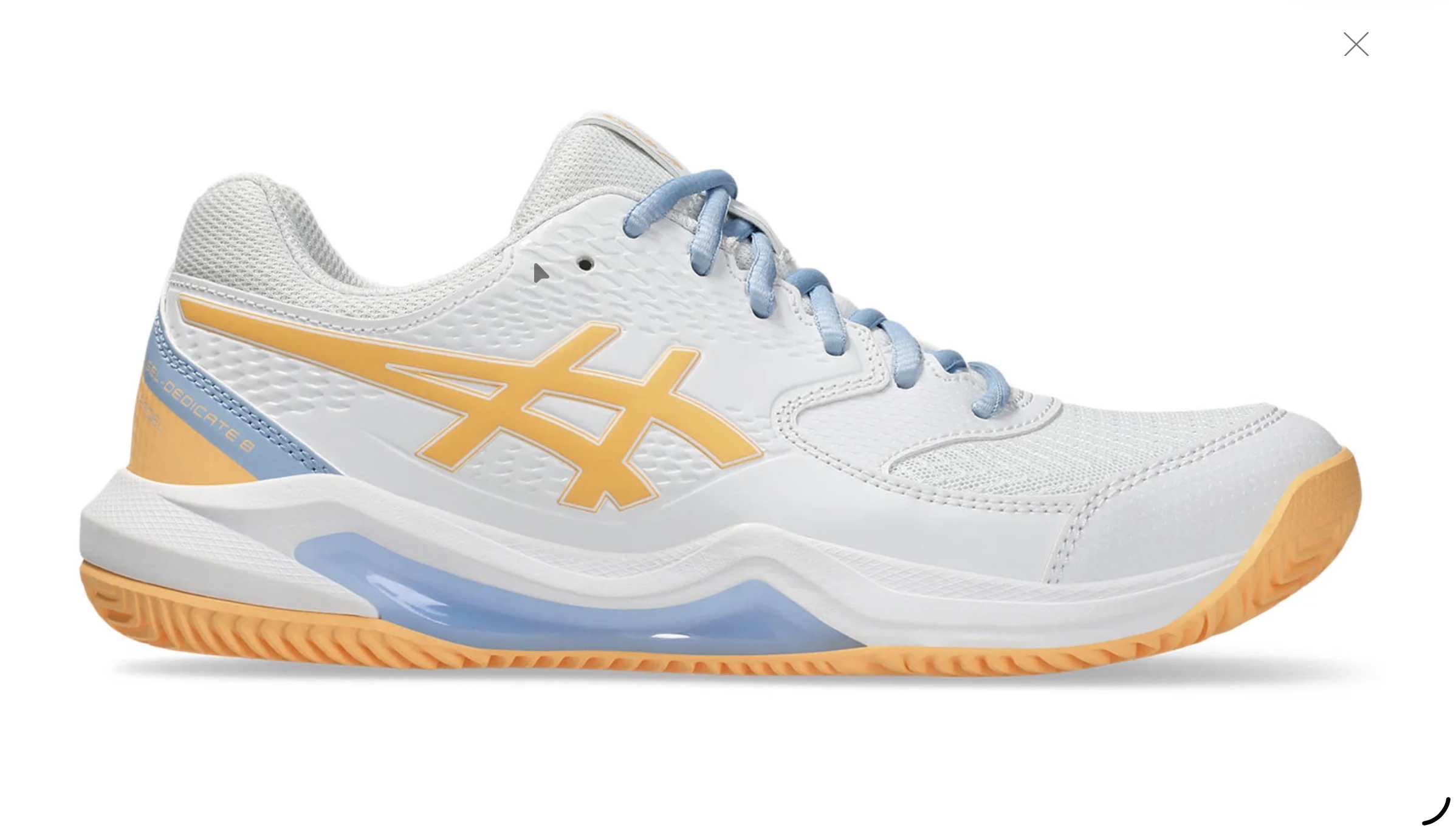 Кросівки Asics Gel dedicate 8 padel white / orange glove US9