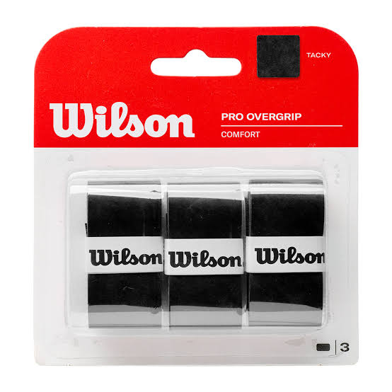 Wilson pro overgrip comfort намотки 3шт чорні